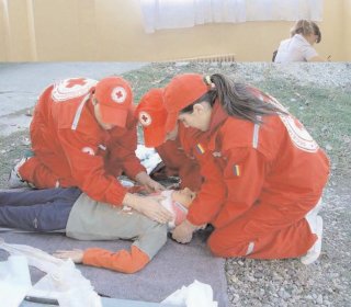 Voluntarii Crucii Roii Dmbovia, la competiia naional de intervenie la dezastre