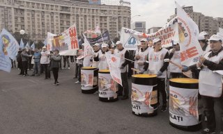 Sindicaliti dmbovieni, la protest n Capital
