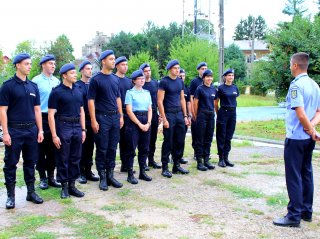 Elevi jandarmi în practică la Inspectoratul de Jandarmi Judeţean 